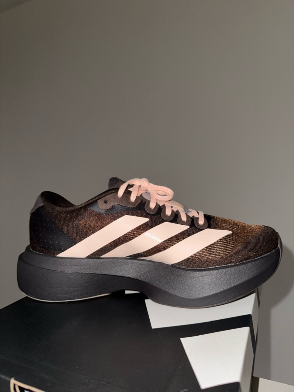 Adidas - NEW Adizero Evo SL - Brown and Light Pink